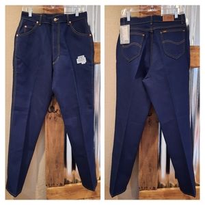 New Lee Riders 16M Indigo Jeans Vintage straight leg classic fit high waist